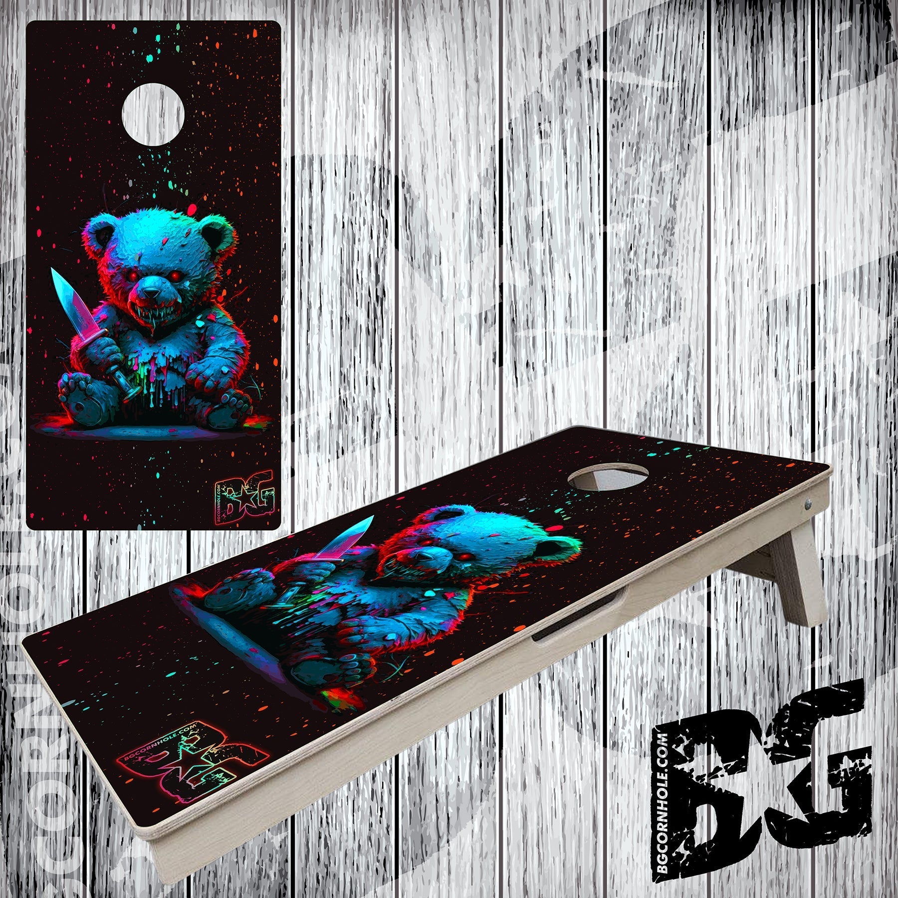 BG "Mad Teddy" Cornhole Boards - Elite Model