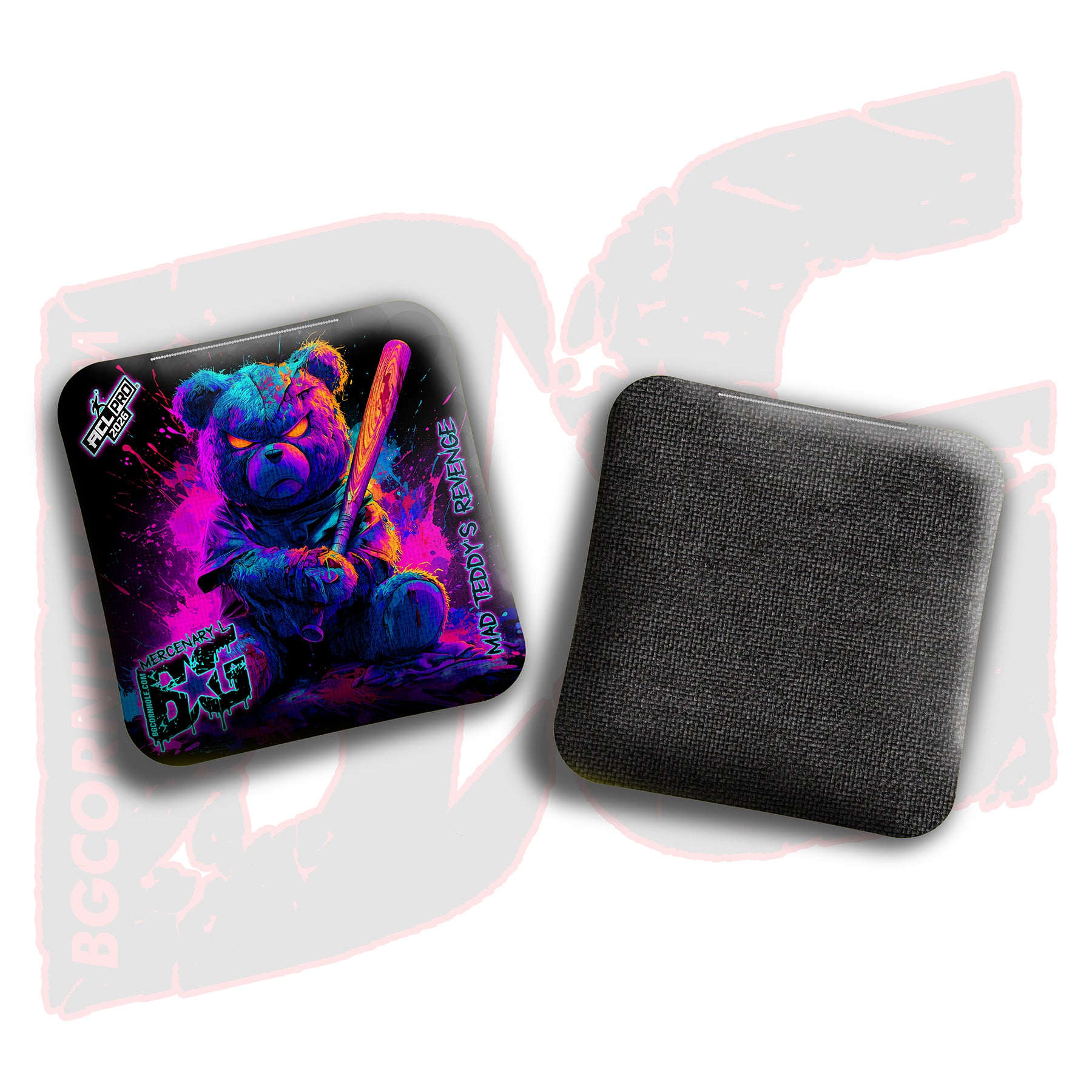 2026 BG Multiple Bag Models "Mad Teddy's Revenge" - ACL Pro Stamped Cornhole Bags - SET OF 4 BAGS