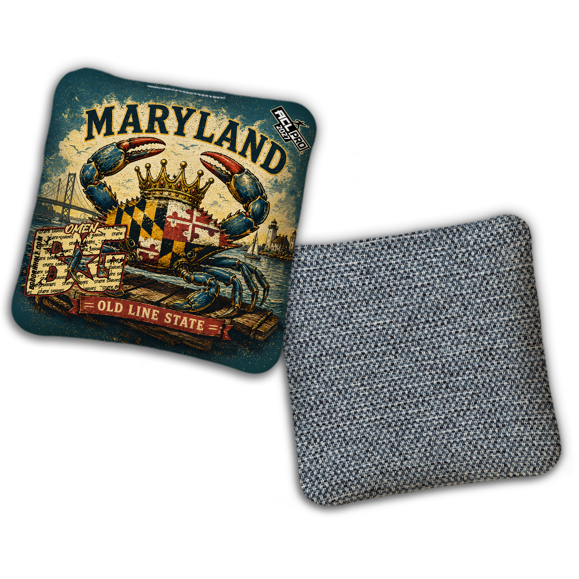 2027 BG Multiple Bag Models "MARYLAND" - ACL Pro Stamped Cornhole Bags - SET OF 4 BAGS