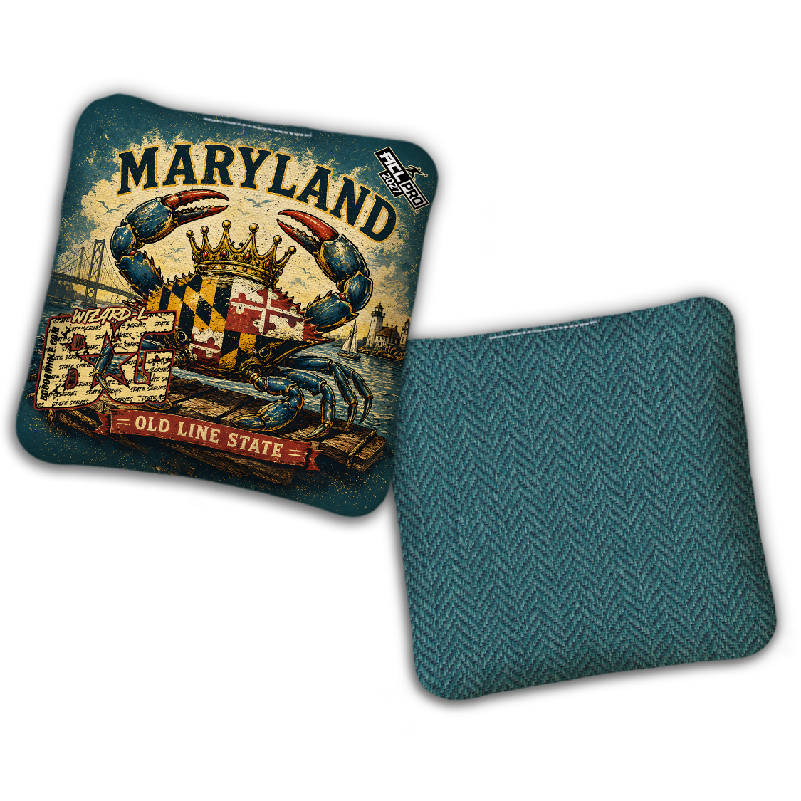 2027 BG Multiple Bag Models "MARYLAND" - ACL Pro Stamped Cornhole Bags - SET OF 4 BAGS