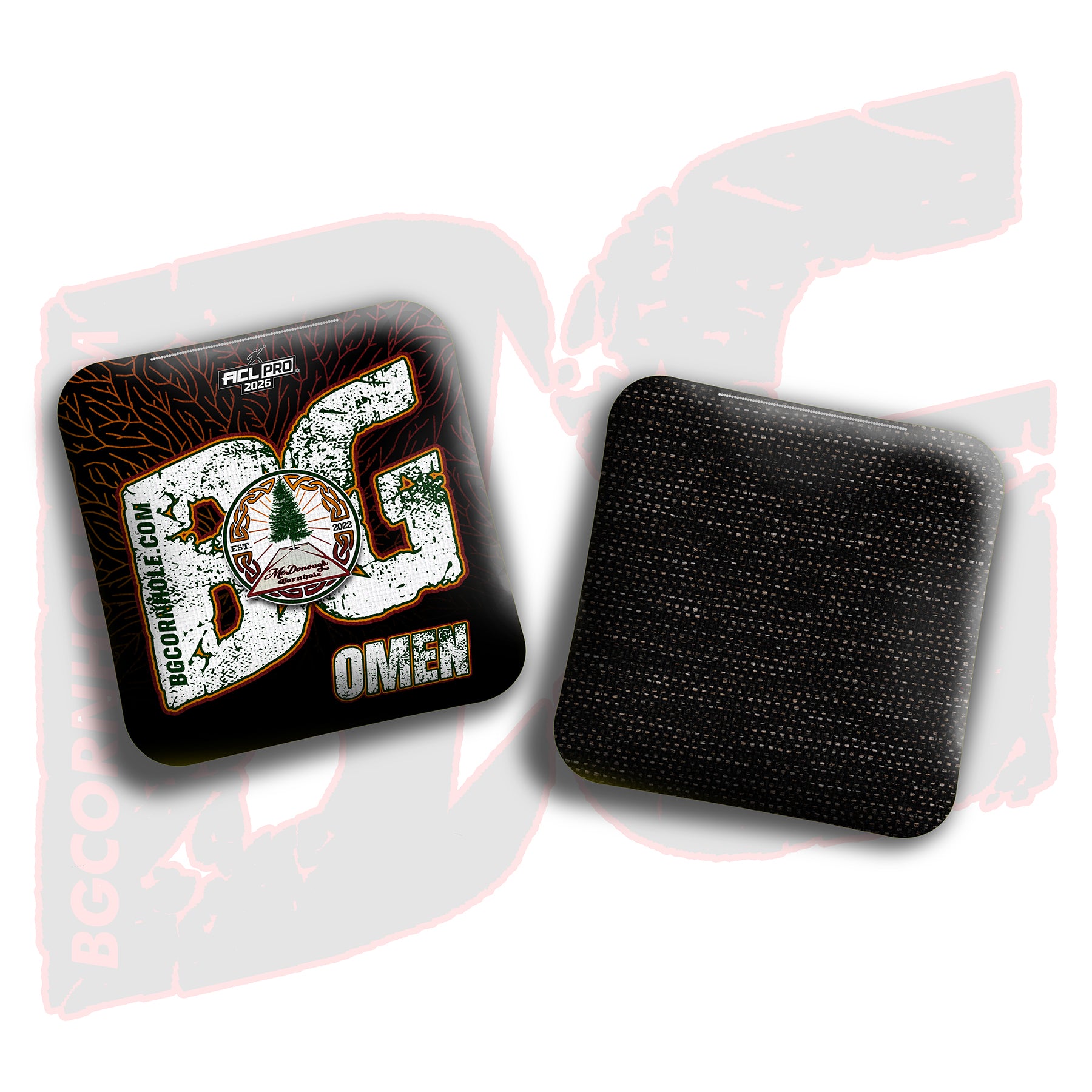 2026 BG Multiple Bag Models - "McDonough Cornhole” Collab - ACL Pro Stamped Cornhole Bags - SET OF 4 BAGS