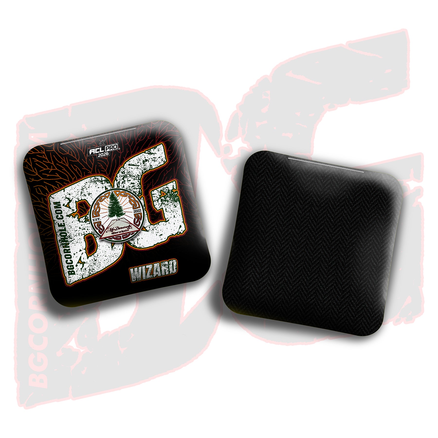 2026 BG Multiple Bag Models - "McDonough Cornhole” Collab - ACL Pro Stamped Cornhole Bags - SET OF 4 BAGS
