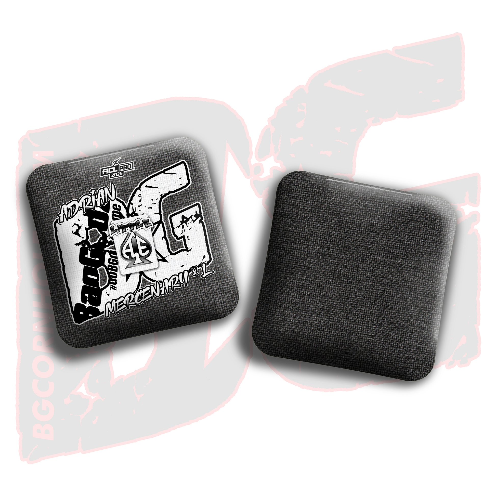 2026 BG Multiple Bag Models  - "Adrian Clark” - ACL Pro Stamped Cornhole Bags - SET OF 4 BAGS