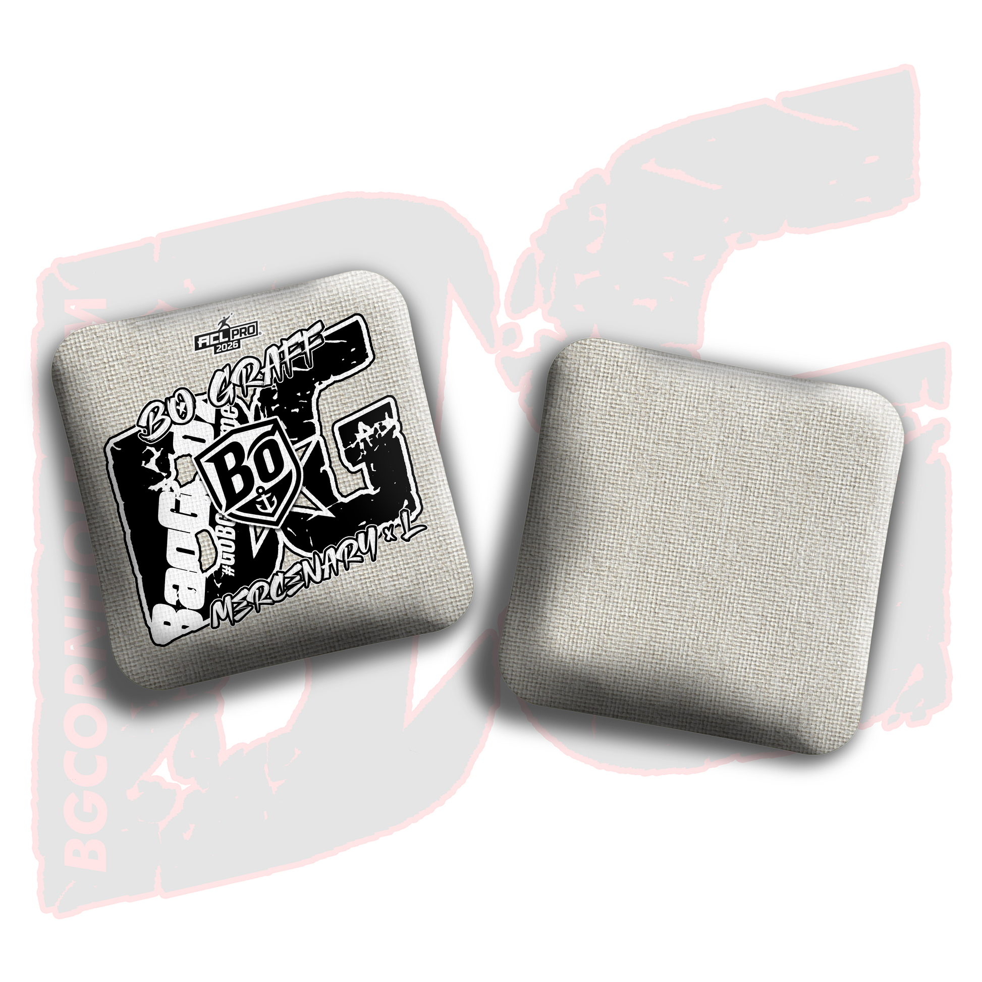 2026 BG Multiple Bag Models  - "Bo Graff” - ACL Pro Stamped Cornhole Bags - SET OF 4 BAGS