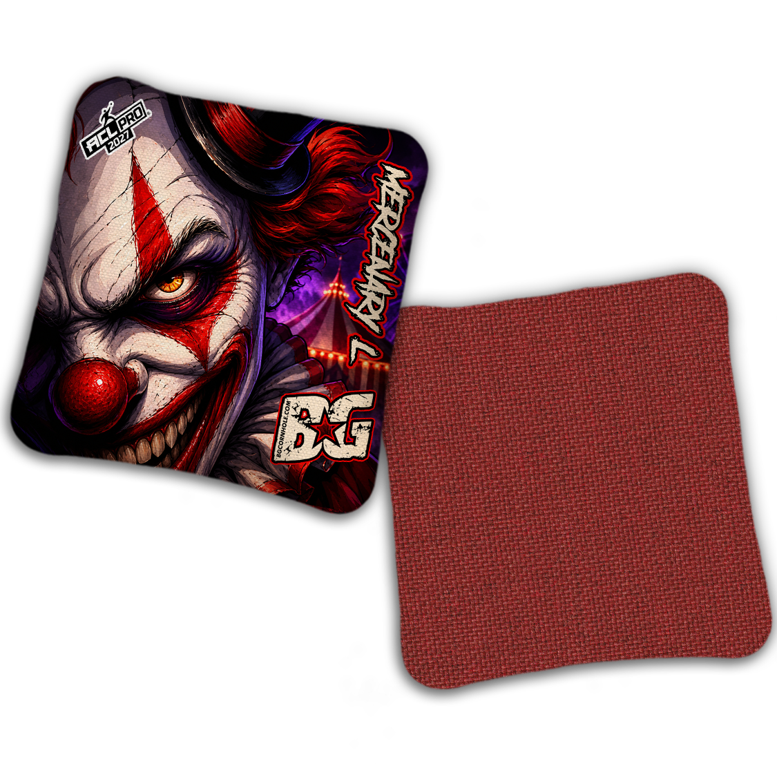 2027 BG Multiple Bag Models "HAUNTED CIRCUS" - ACL Pro Stamped Cornhole Bags - SET OF 4 BAGS
