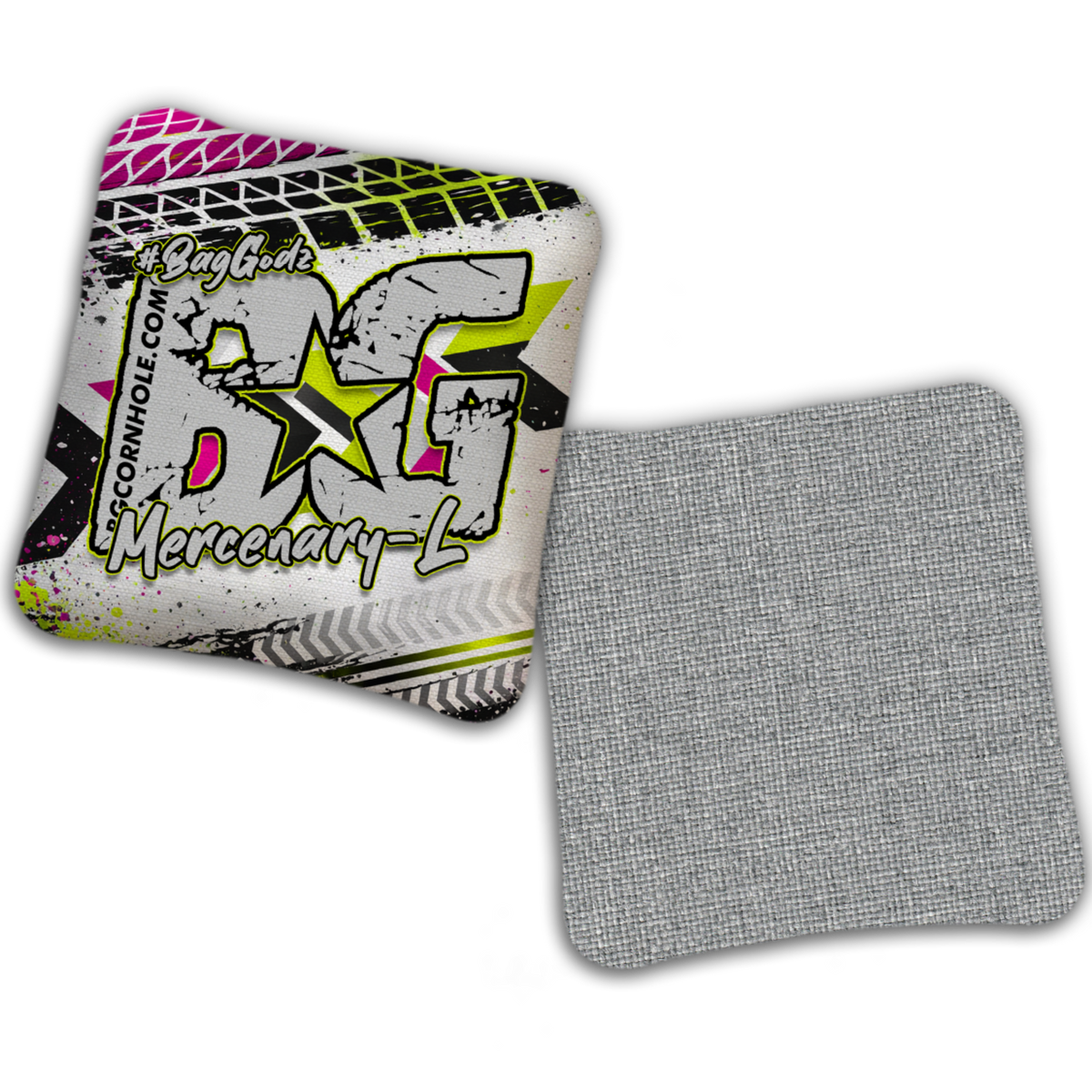 UNSTAMPED - BG Multiple Bag Models "GRUNGE TRACKS" - Cornhole Bags - SET OF 4 BAGS