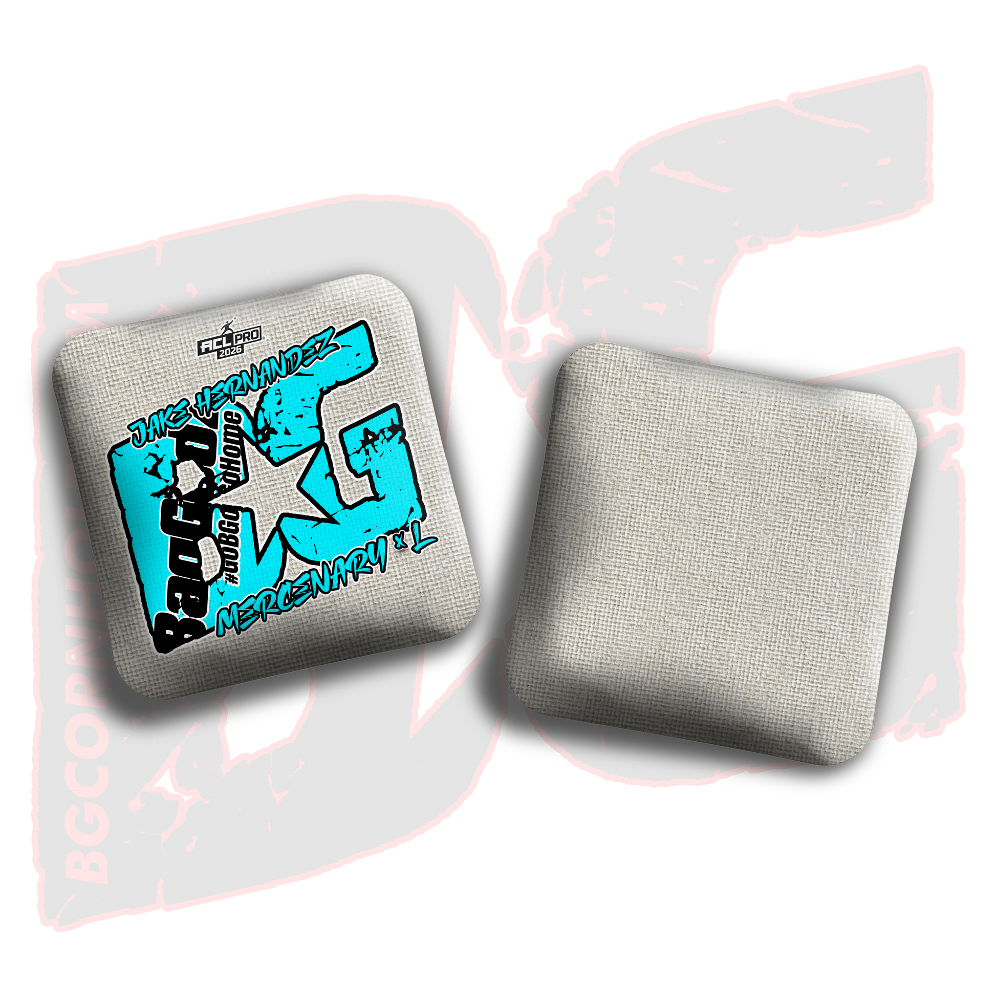 2026 BG Multiple Bag Models  - "Jake Hernandez” - ACL Pro Stamped Cornhole Bags - SET OF 4 BAGS