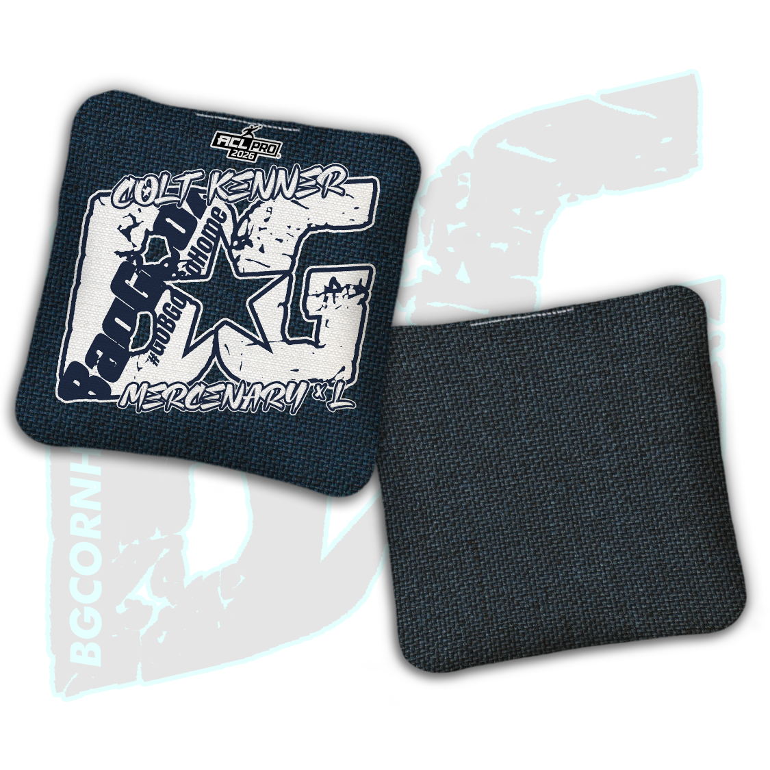 2026 BG Multiple Bag Models  - "Colt Kenner” - ACL Pro Stamped Cornhole Bags - SET OF 4 BAGS