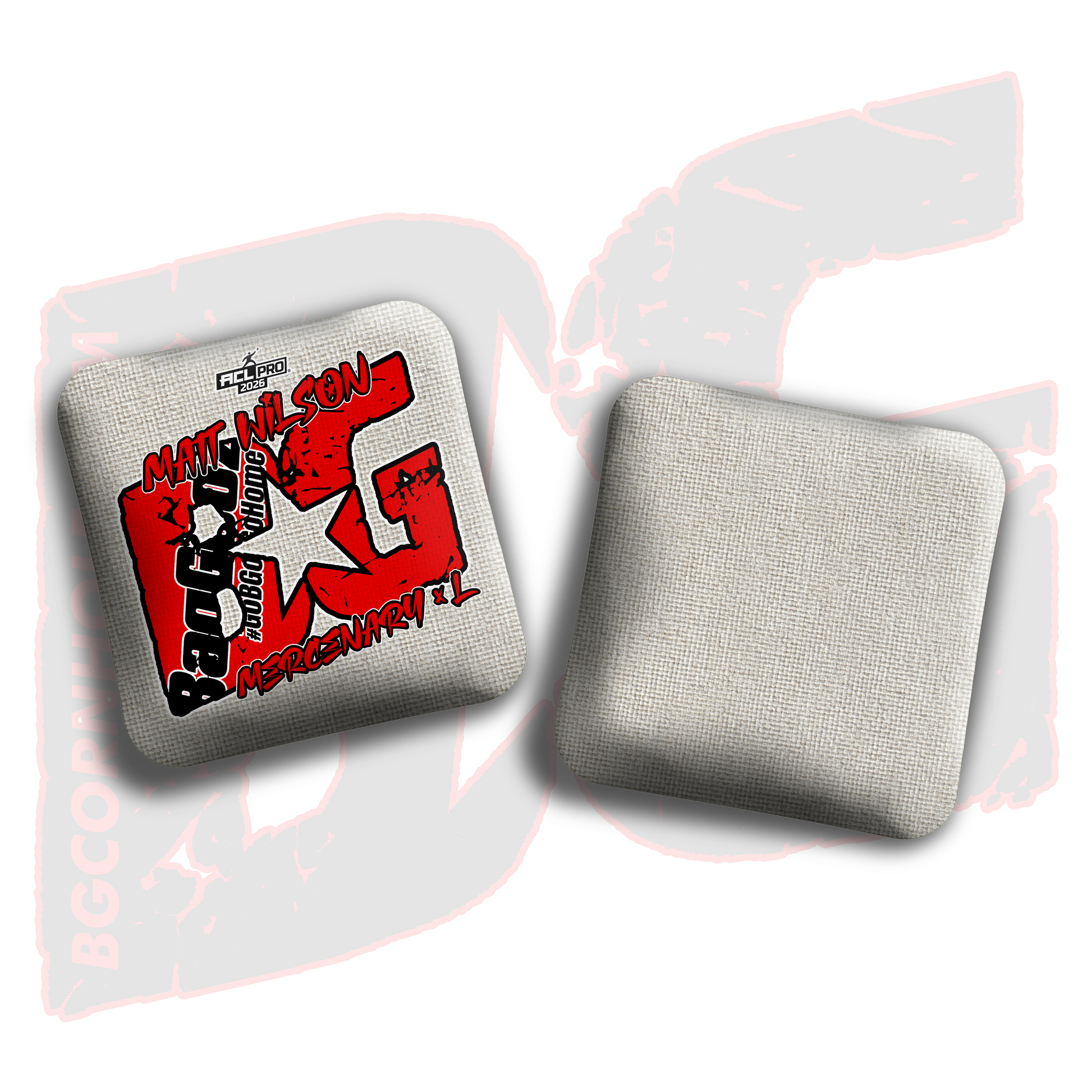 2026 BG Multiple Bag Models  - "Matt Wilson” - ACL Pro Stamped Cornhole Bags - SET OF 4 BAGS
