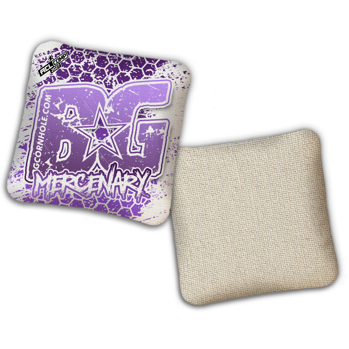 2027 BG Multiple Bag Models - "HEXED HIVE" - ACL Comp Stamped Cornhole Bags - SET OF 4 BAGS