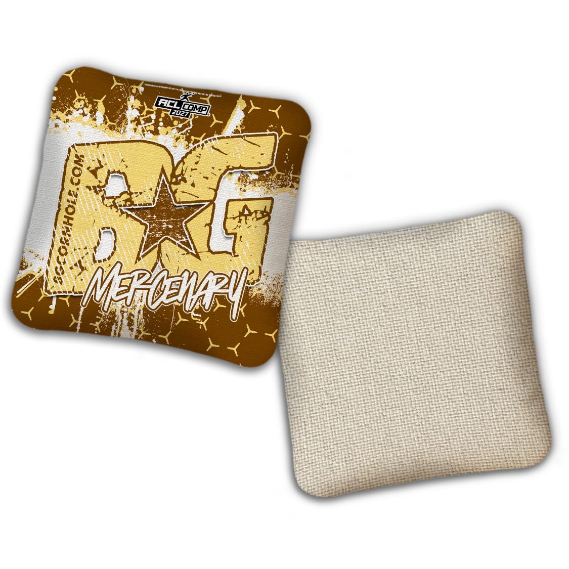 2027 BG Multiple Bag Models - "BROKEN HEX" - ACL Comp Stamped Cornhole Bags - SET OF 4 BAGS