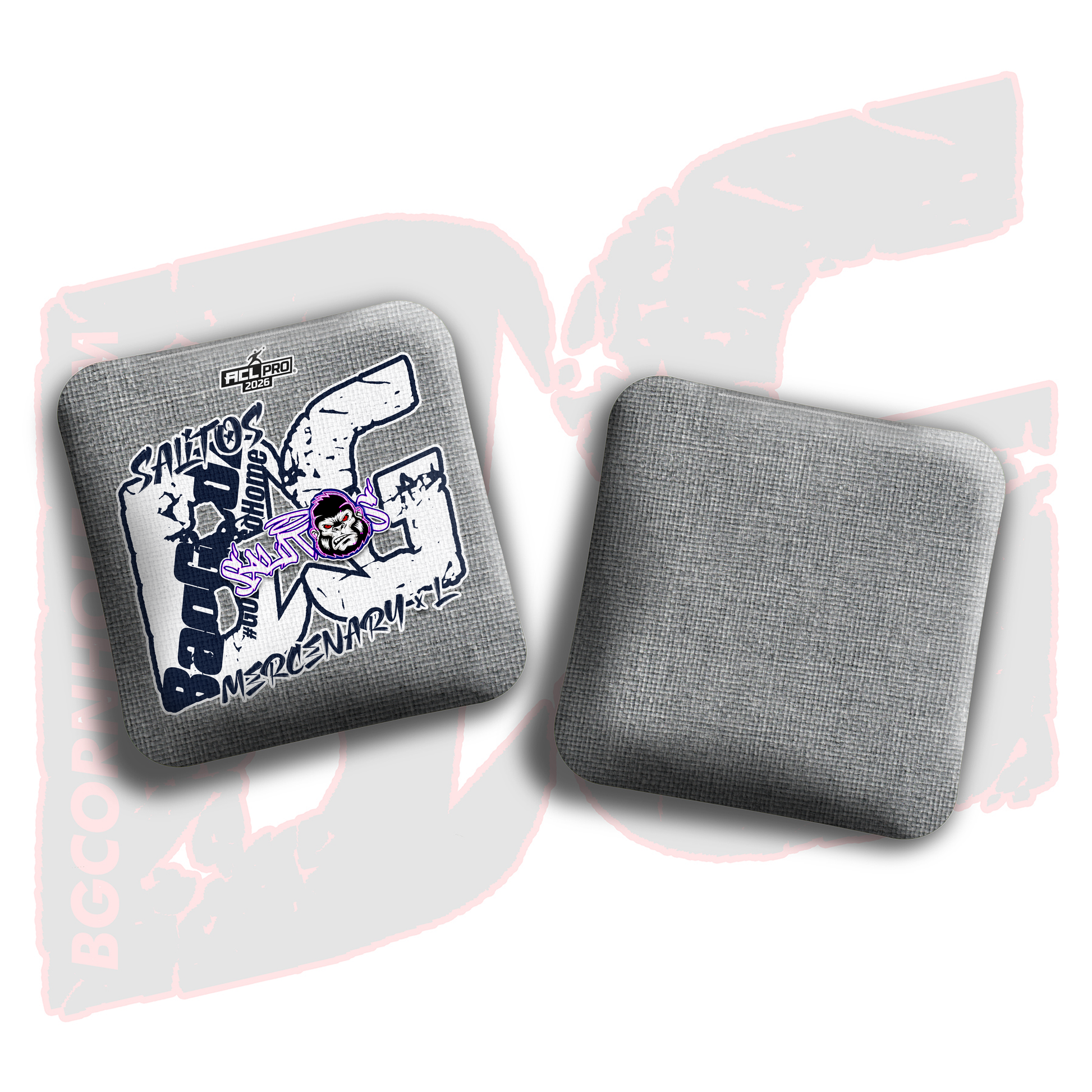 2026 BG Multiple Bag Models  - "Sal Sandoval” - ACL Pro Stamped Cornhole Bags - SET OF 4 BAGS