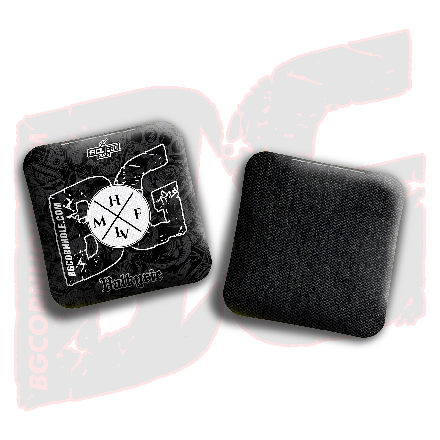2026 BG Multiple Bag Models - "MHF LAS VEGAS” Collab - ACL Pro Stamped Cornhole Bags - SET OF 4 BAGS