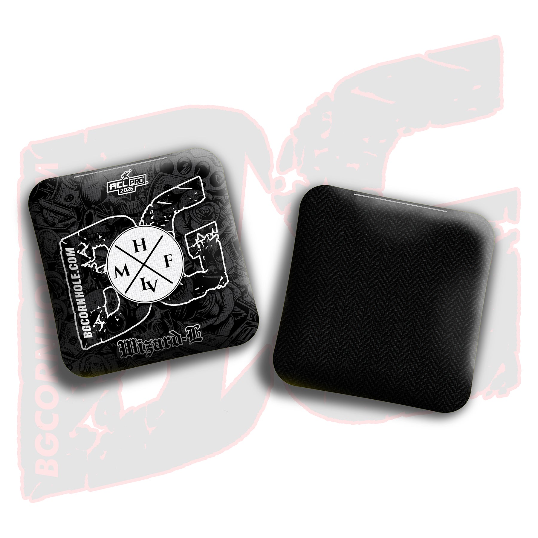 2026 BG Multiple Bag Models - "MHF LAS VEGAS” Collab - ACL Pro Stamped Cornhole Bags - SET OF 4 BAGS