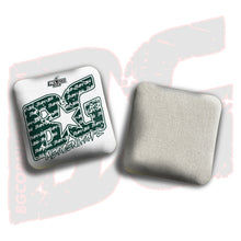 Load image into Gallery viewer, 2026 BG Multiple Bag Models &quot;Green Logo White Colormatch &quot; - ACL Pro Stamped Cornhole Bags - SET OF 4 BAGS