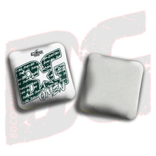Load image into Gallery viewer, 2026 BG Multiple Bag Models &quot;Green Logo White Colormatch &quot; - ACL Pro Stamped Cornhole Bags - SET OF 4 BAGS