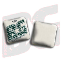 Load image into Gallery viewer, 2026 BG Multiple Bag Models &quot;Green Logo White Colormatch &quot; - ACL Pro Stamped Cornhole Bags - SET OF 4 BAGS
