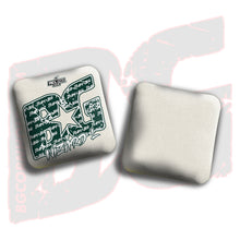 Load image into Gallery viewer, 2026 BG Multiple Bag Models &quot;Green Logo White Colormatch &quot; - ACL Pro Stamped Cornhole Bags - SET OF 4 BAGS