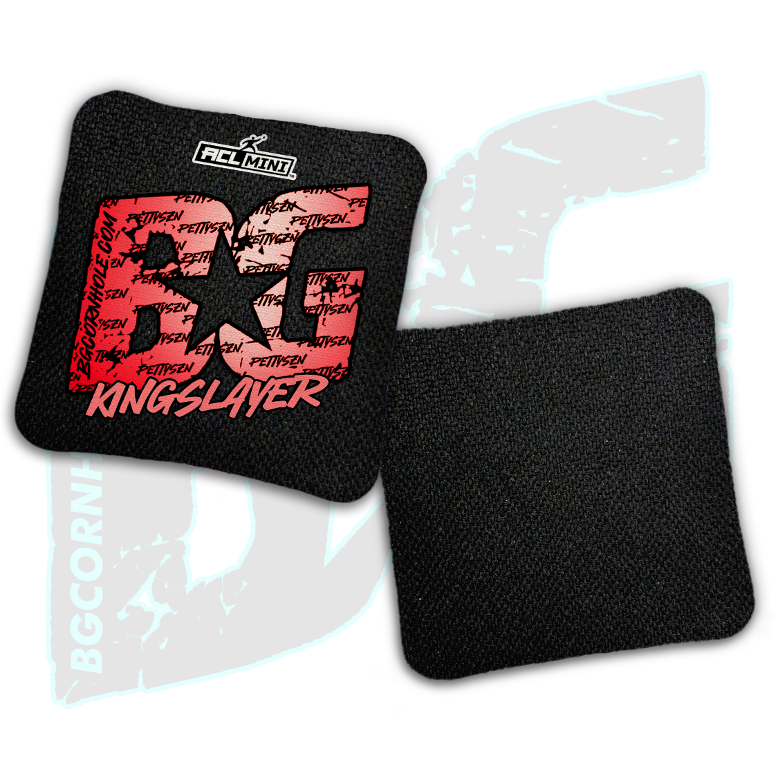 BG Multiple Bag Models - "PettySzn" - 4" ACL Mini Stamped Cornhole Bags- Set of 4 Bags