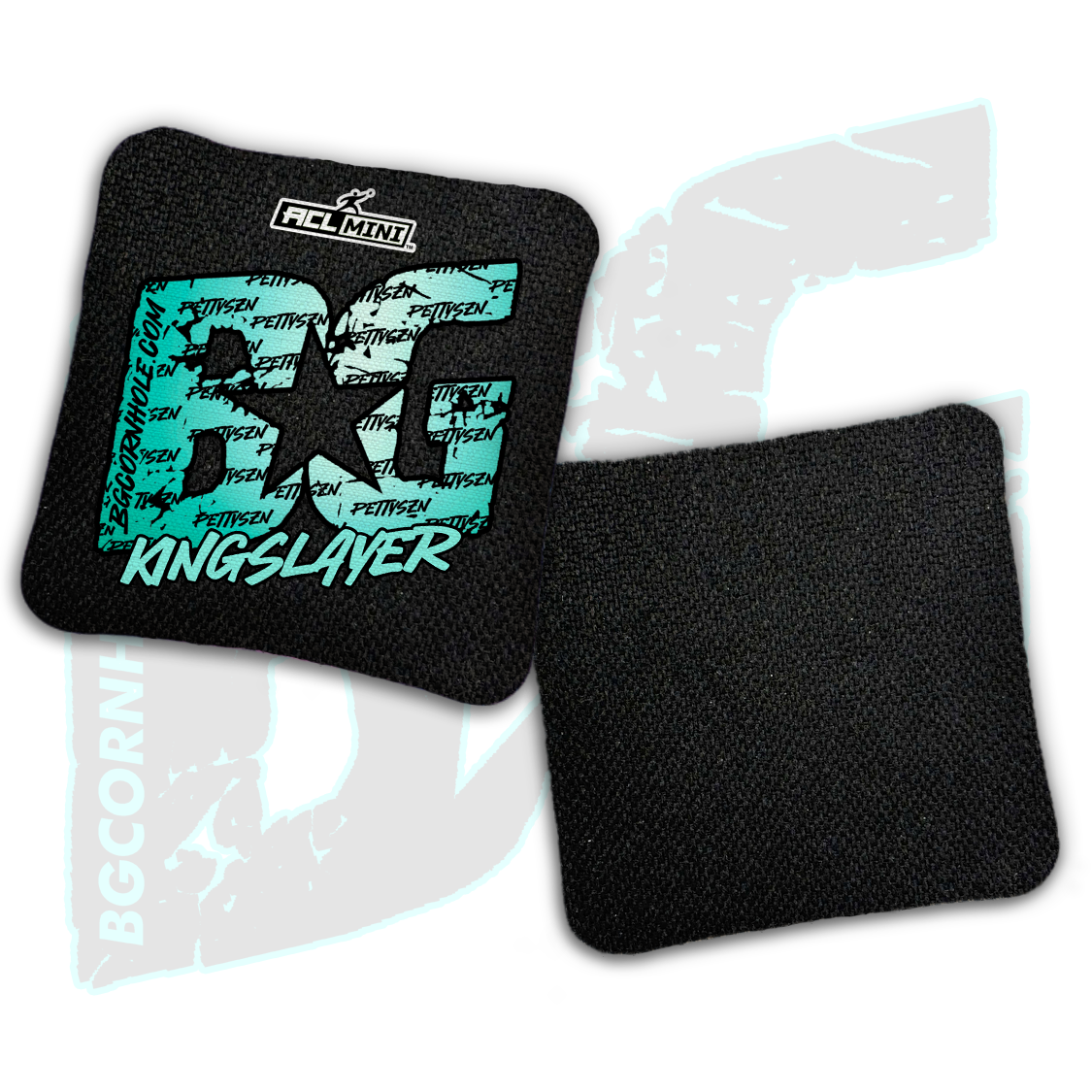 BG Multiple Bag Models - "PettySzn" - 4" ACL Mini Stamped Cornhole Bags- Set of 4 Bags