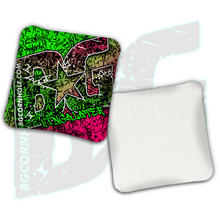 Load image into Gallery viewer, BG Multiple Bag Models - "Graffiti" - 4" ACL Mini Stamped Cornhole Bags- Set of 4 Bags