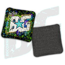 Load image into Gallery viewer, BG Multiple Bag Models - "Dripping Graffiti" - 4" ACL Mini Stamped Cornhole Bags- Set of 4 Bags
