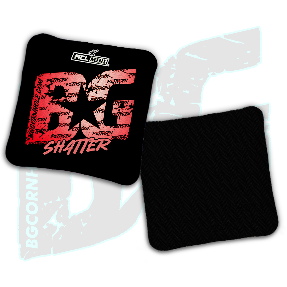 BG Multiple Bag Models - "PettySzn" - 4" ACL Mini Stamped Cornhole Bags- Set of 4 Bags