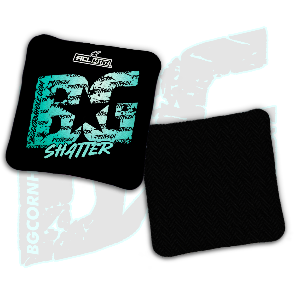 BG Multiple Bag Models - "PettySzn" - 4" ACL Mini Stamped Cornhole Bags- Set of 4 Bags