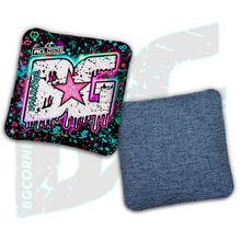 Load image into Gallery viewer, BG Multiple Bag Models - "Dripping Graffiti" - 4" ACL Mini Stamped Cornhole Bags- Set of 4 Bags