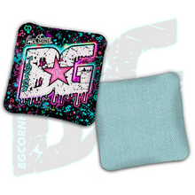 Load image into Gallery viewer, BG Multiple Bag Models - "Dripping Graffiti" - 4" ACL Mini Stamped Cornhole Bags- Set of 4 Bags
