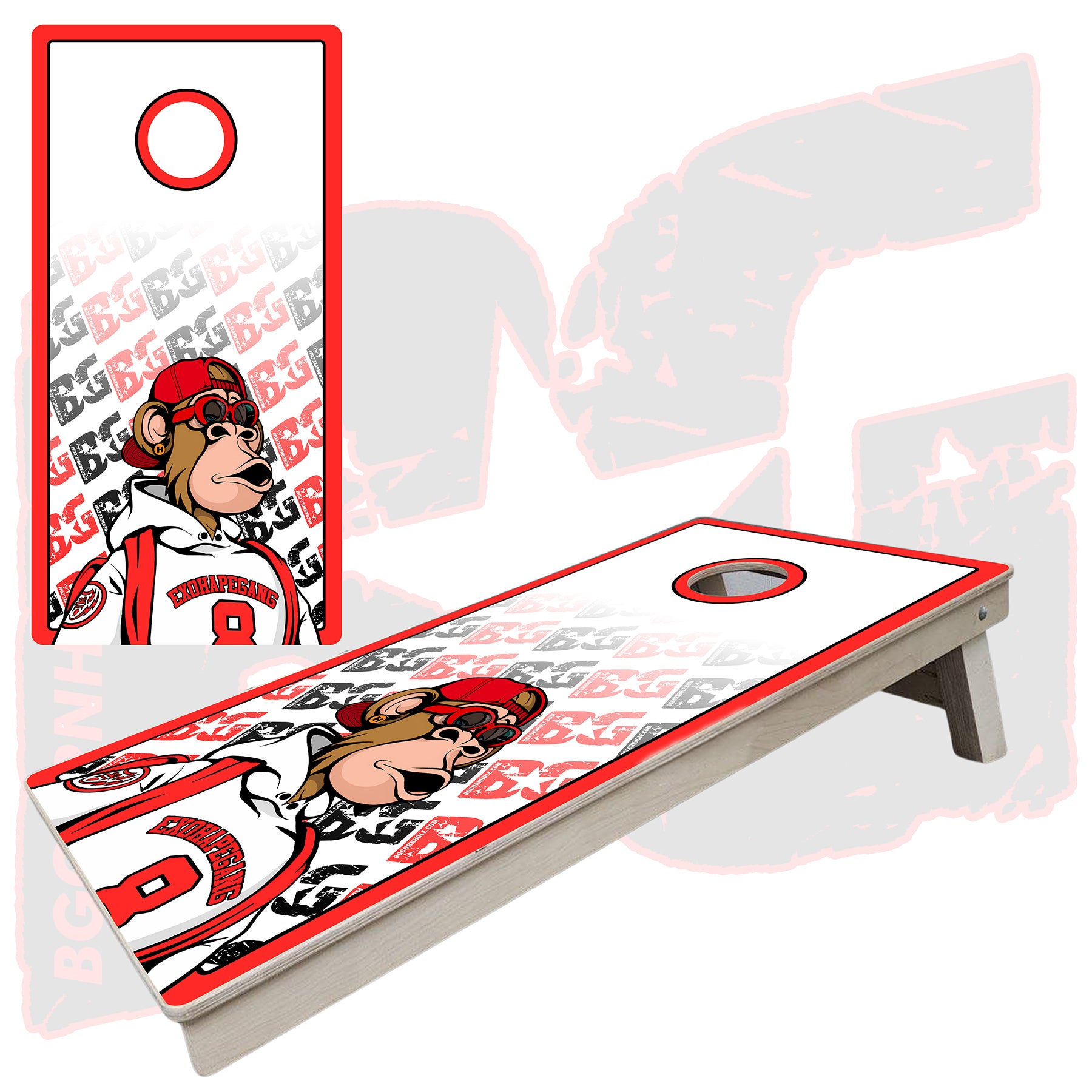 BG "NFT Retro” Cornhole Boards - Elite Model