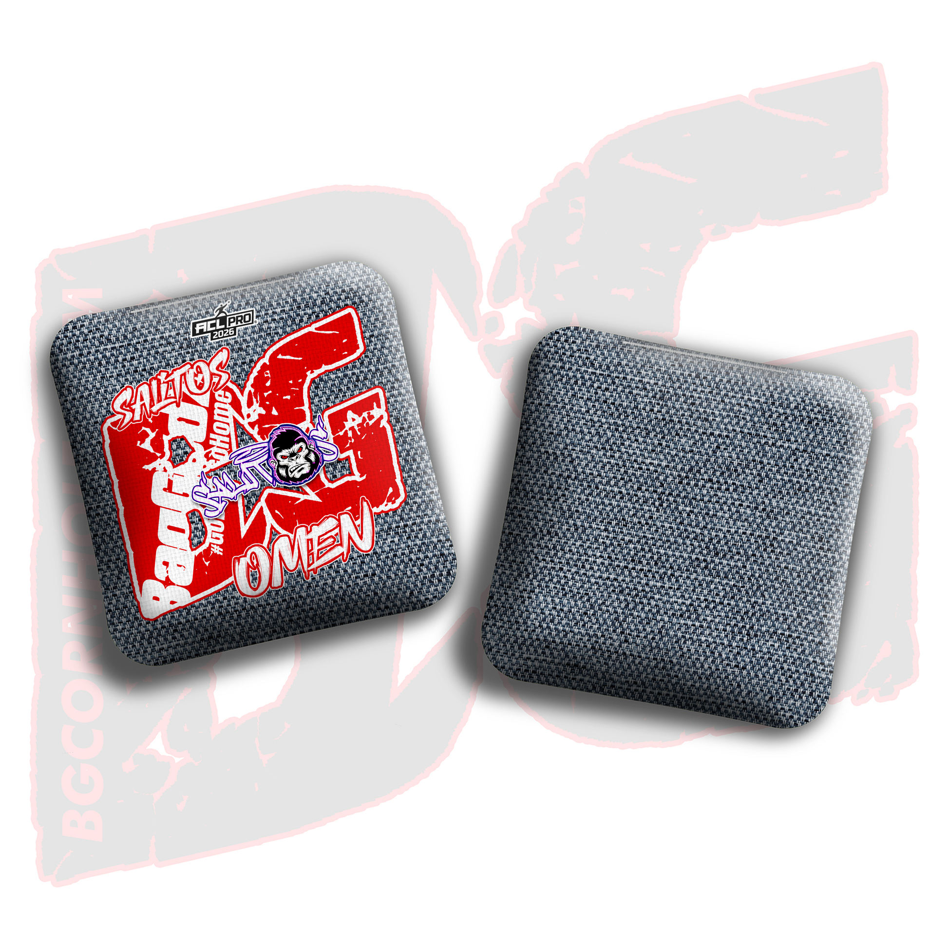 2026 BG Multiple Bag Models  - "Sal Sandoval” - ACL Pro Stamped Cornhole Bags - SET OF 4 BAGS