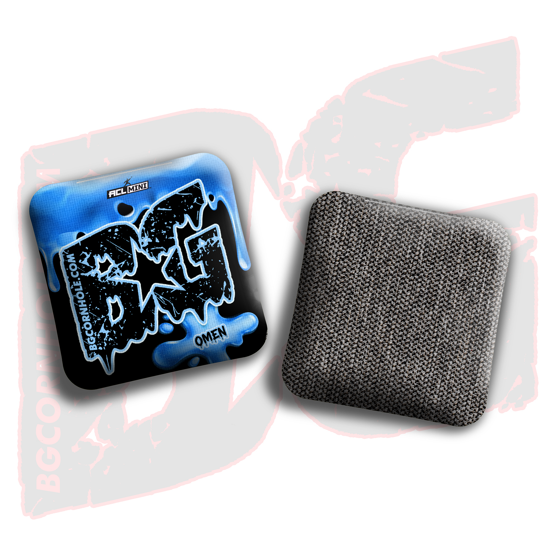 BG Multiple Bag Models - "Drip" - 4" ACL Mini Stamped Cornhole Bags- Set of 4 Bags