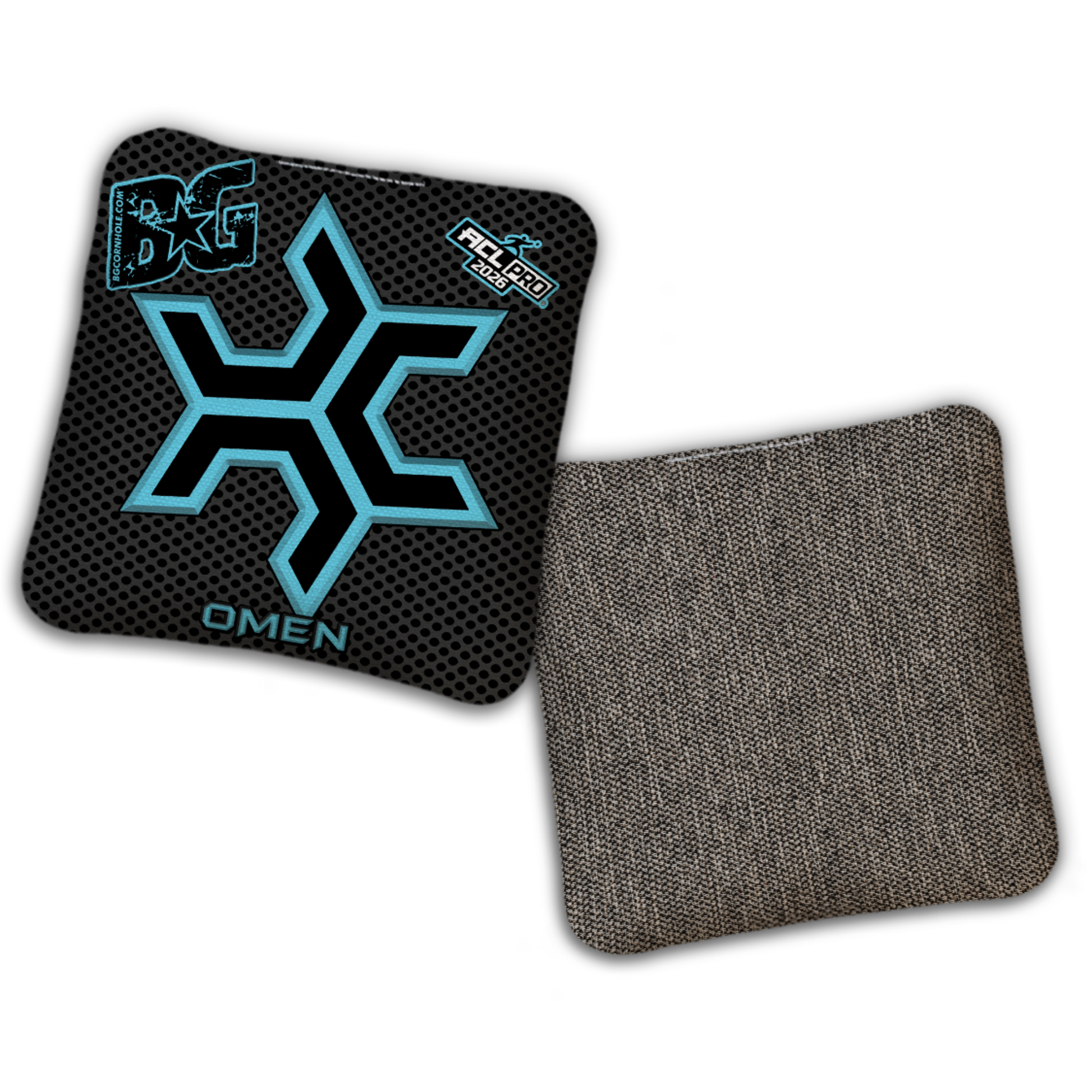 2027 Multiple Bag Models  "CaddySack Carbon Fiber” Collab - ACL Pro Stamped Cornhole Bags - SET OF 4 BAGS