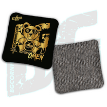 Load image into Gallery viewer, 2026 Multiple Bag Models - DK x BG "Gold Cash Bear" - ACL Pro Stamped Cornhole Bags - Set of 4 Bags