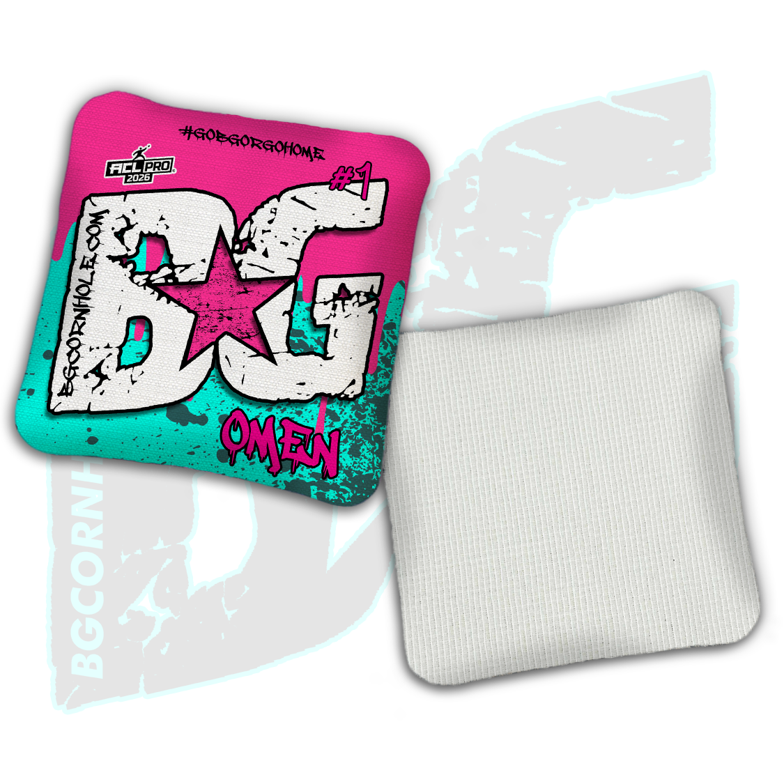 Limited Edition 2026 BG Multiple Bag Models "OG Bloodstain" - ACL Pro Stamped Cornhole Bags - SET OF 4 BAGS