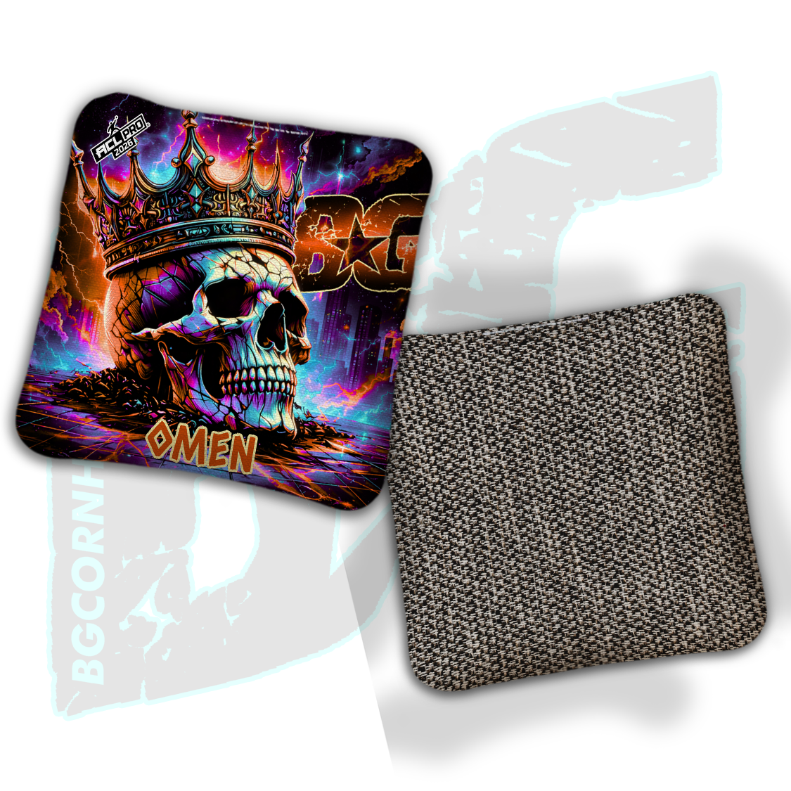 2026 BG Multiple Bag Models "Royal Ruins" - ACL Pro Stamped Cornhole Bags - SET OF 4 BAGS