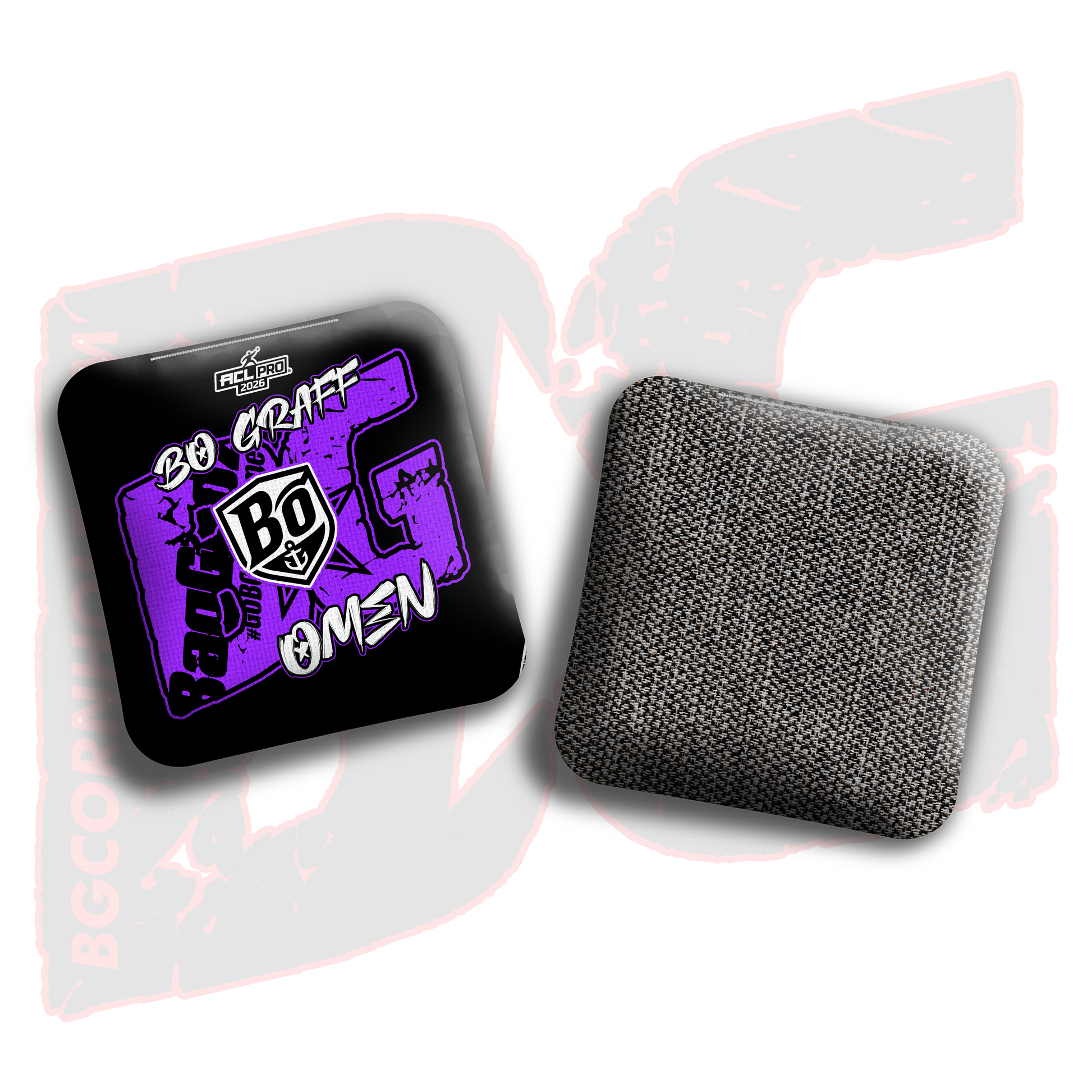 2026 BG Multiple Bag Models  - "Bo Graff” - ACL Pro Stamped Cornhole Bags - SET OF 4 BAGS