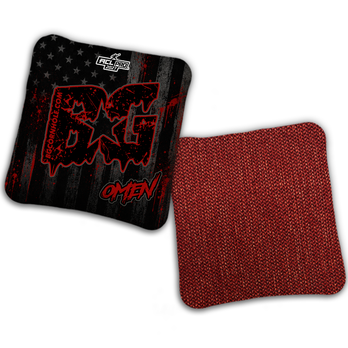 2027 BG Multiple Bag Models "AMERICAN GRIT" - ACL Pro Stamped Cornhole Bags - SET OF 4 BAGS