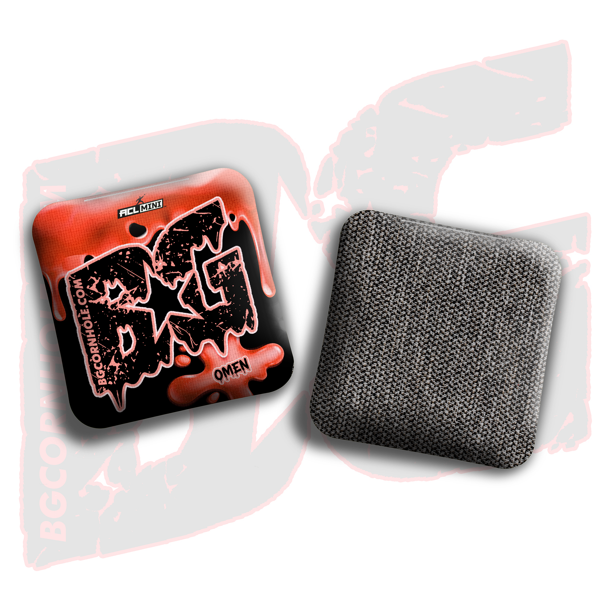 BG Multiple Bag Models - "Drip" - 4" ACL Mini Stamped Cornhole Bags- Set of 4 Bags