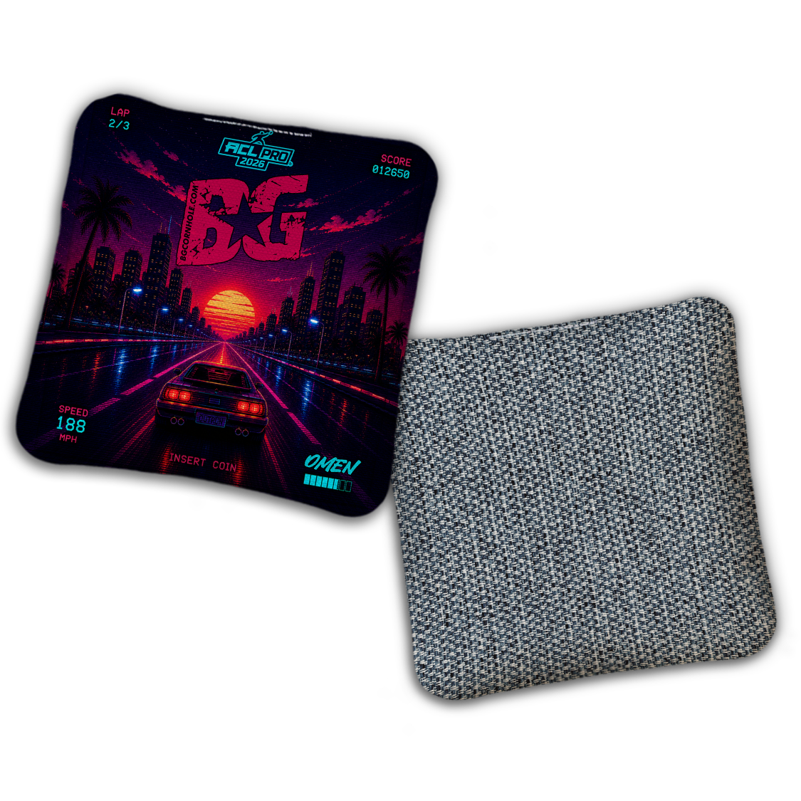 2026 BG Multiple Bag Models "Retro Games" - ACL Pro Stamped Cornhole Bags - SET OF 4 BAGS