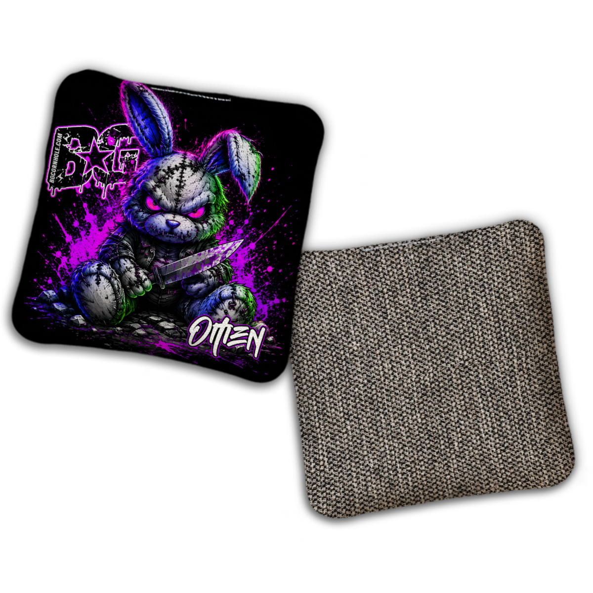 UNSTAMPED - BG Multiple Bag Models "BAD BUNNY" - Cornhole Bags - SET OF 4 BAGS