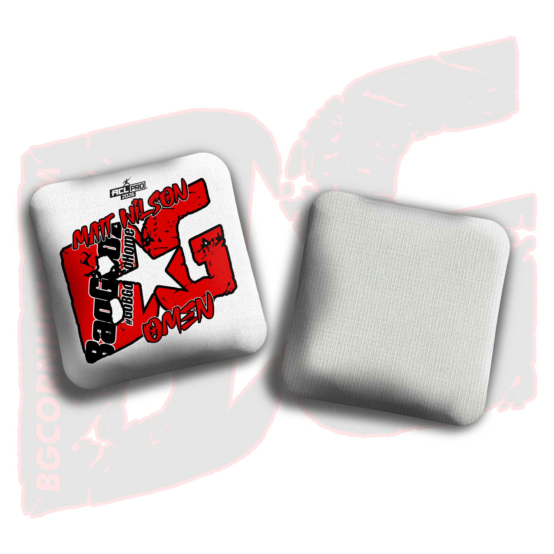 2026 BG Multiple Bag Models  - "Matt Wilson” - ACL Pro Stamped Cornhole Bags - SET OF 4 BAGS