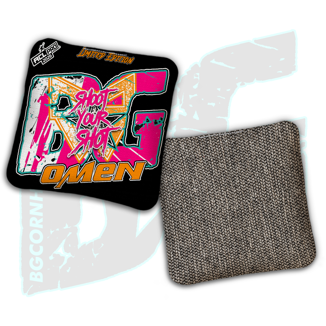 2026 Multiple Bag Models "Shoot Your Shot Tropics” Collab - ACL Pro Stamped Cornhole Bags - SET OF 4 BAGS