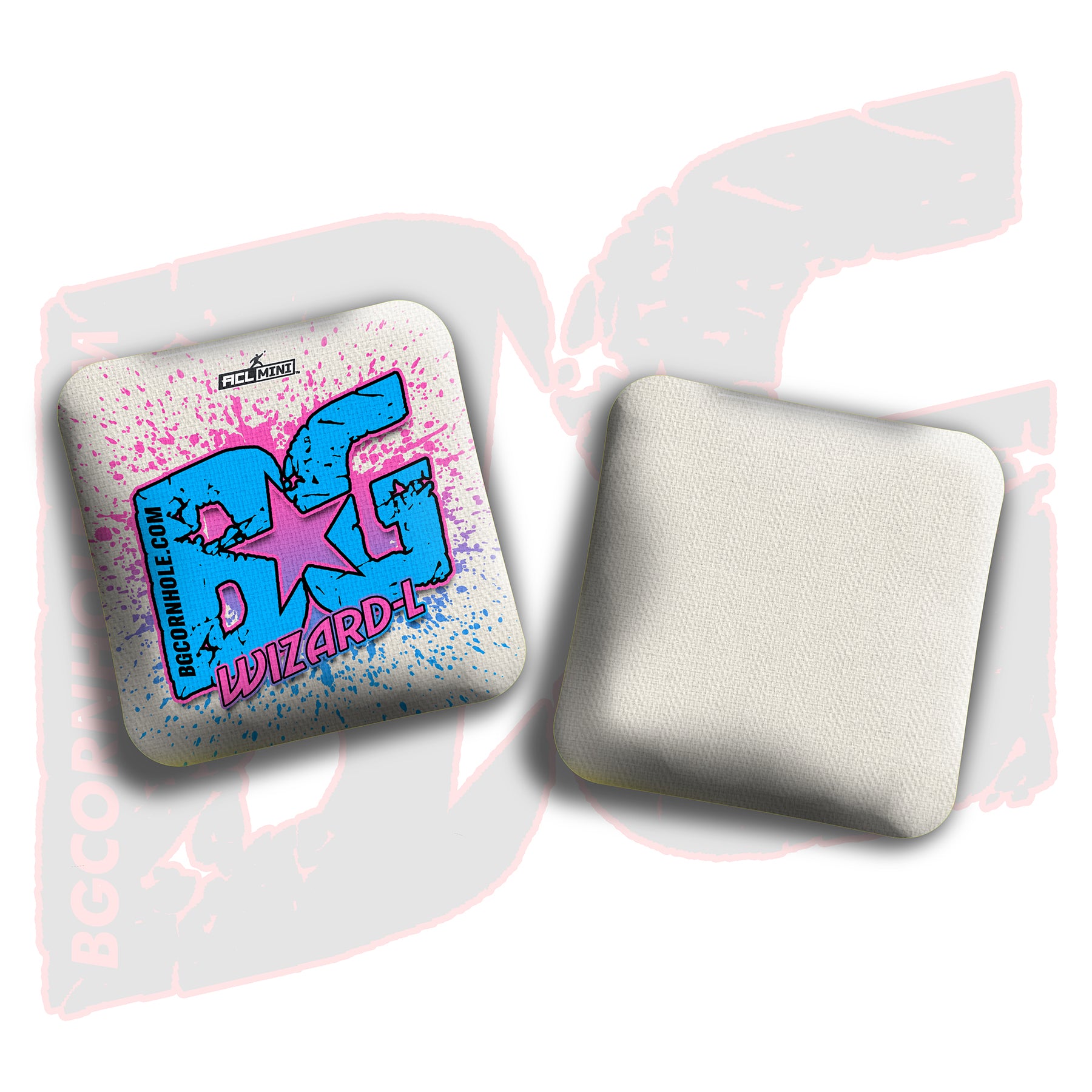 BG Wizard L 4" Mini Cornhole Bags - “Paint Splatter" - Set of 4 Bags