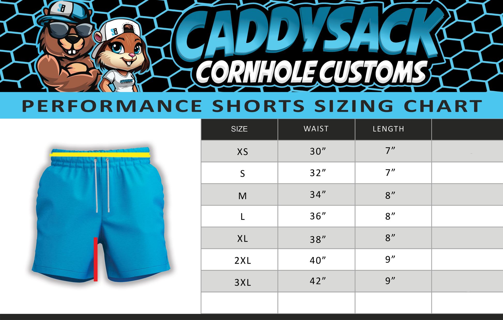 BG Performance Caddysack Shorts  - Multiple Colors