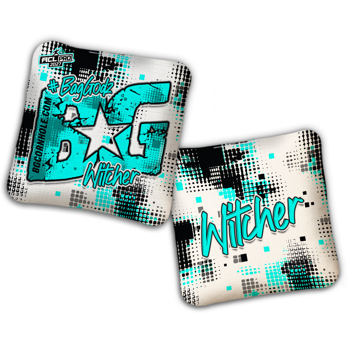 2027 BG Multiple Bag Models "PHANTOM GRID" - ACL Pro Stamped Cornhole Bags - SET OF 4 BAGS