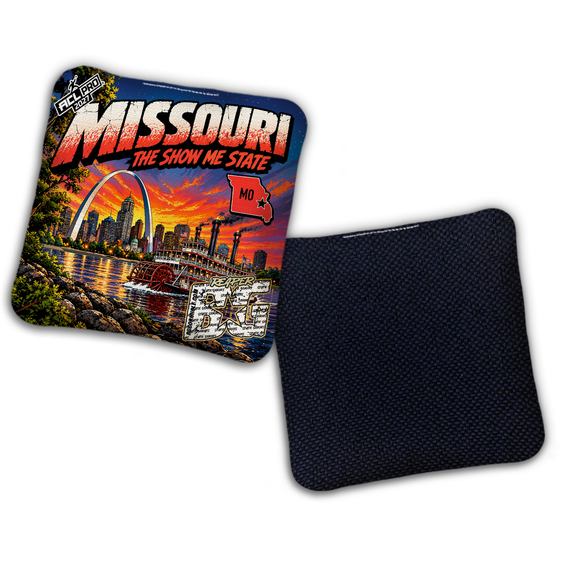 2027 BG Multiple Bag Models "Missouri The Show Me State" - ACL Pro Stamped Cornhole Bags