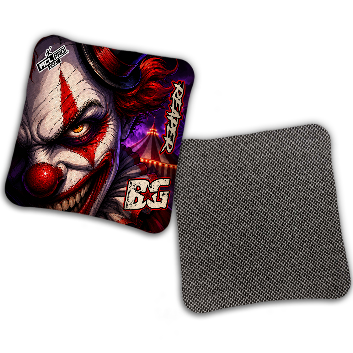 2027 BG Multiple Bag Models "HAUNTED CIRCUS" - ACL Pro Stamped Cornhole Bags - SET OF 4 BAGS