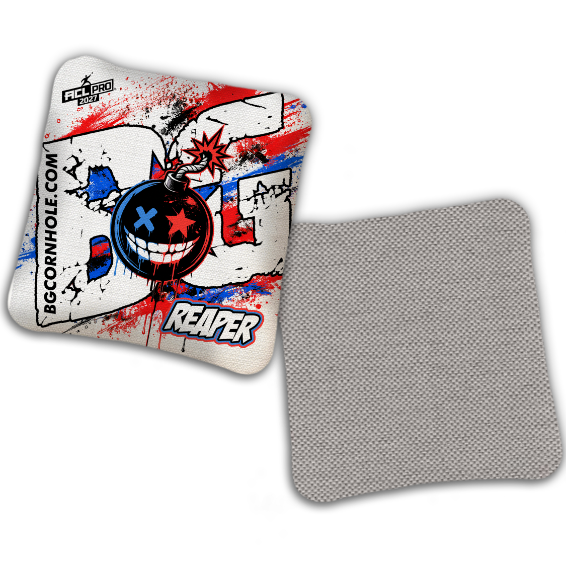 2027 BG Multiple Bag Models "TAKE COVER" - ACL Pro Stamped Cornhole Bags - SET OF 4 BAGS